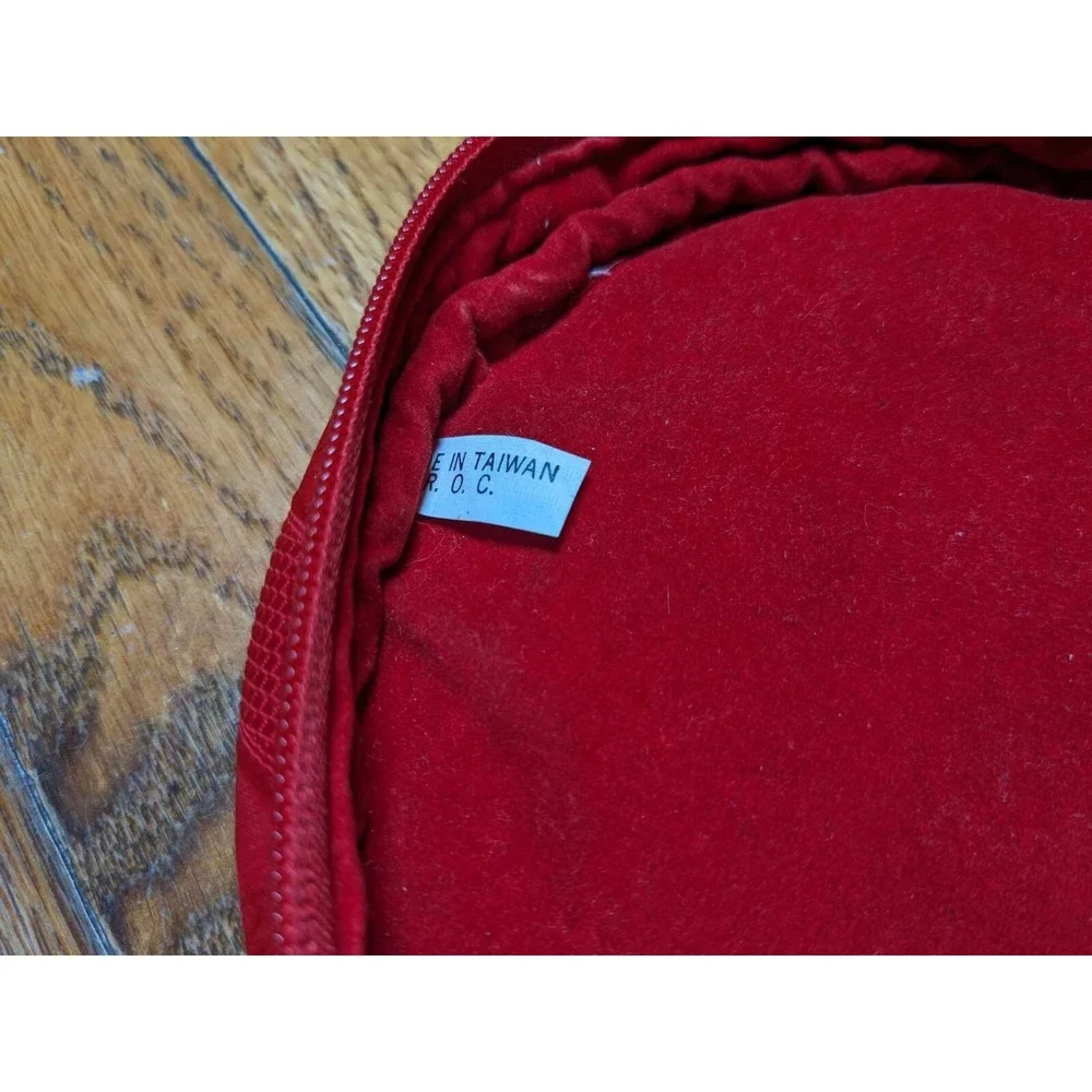 SAKS FIFTH AVENUE Cosmetics Bag‎ Makeup Travel Pouch Red Multi Pocket
